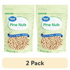 2 PK - Great Value Pine Nuts, 4 oz FAST SHIPPING PERFECT FOR BAKING AND SNACKING