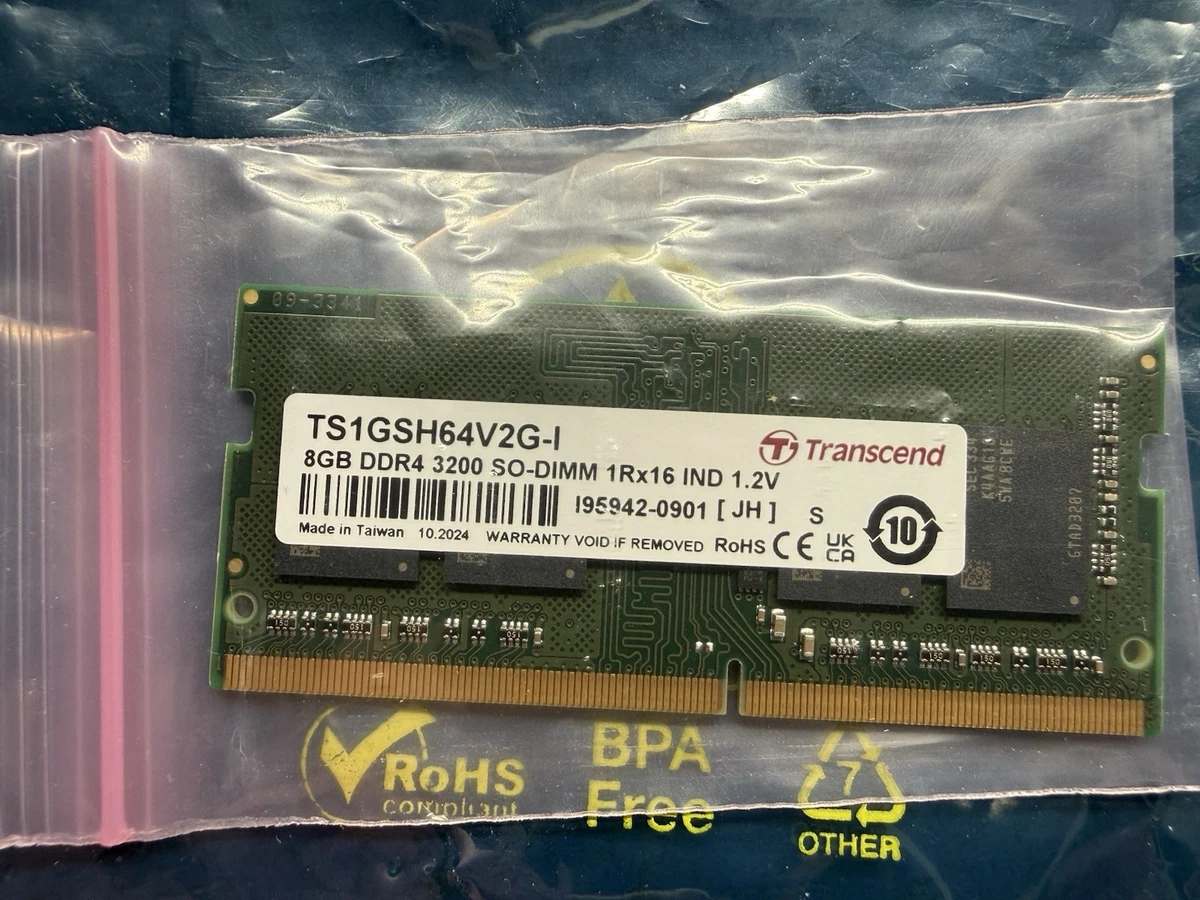 Transcend SO-DIMM Computer Memory (RAM) 8 GB Total Capacity for