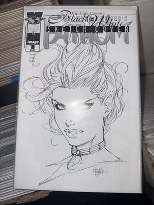 Michael Turner s Fathom 1 Black & White Sketch Cover COA 2694/4000