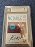 2020 Panini Encased - Rookie Notable Signatures Antonio Gibson    Sapphire /50