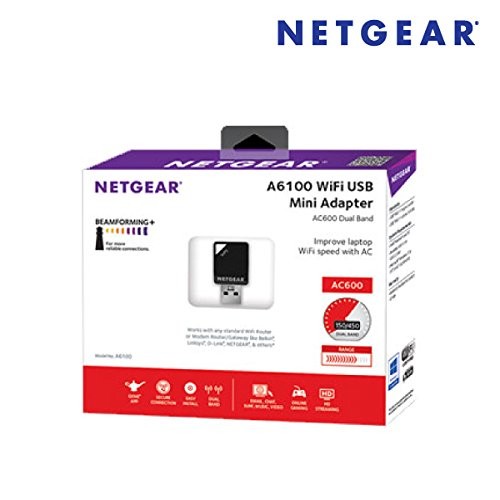Netgear, A6100100PAS, Wireless AC Mini USB Adapter - Bild 2 von 5