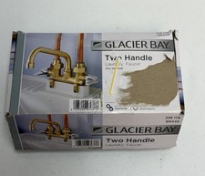 Glacier Bay 4211N-0001 2-Handle Laundry Faucet Rough Brass Open Box