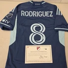 Sporting KC MEMO RODRIGUEZ Signed Match Game Used Soccer Jersey 2024 Season BLUE