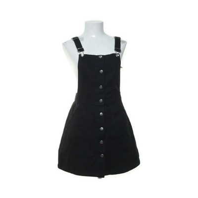 Divided by H&M, Latzkleid, Größe: 36, Schwarz, Baumwolle, Denim, Damen #Mky