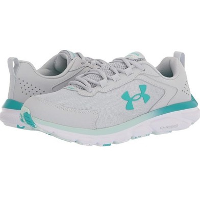 Under Armour Women's Teal And Gray Running Shoes Size 10