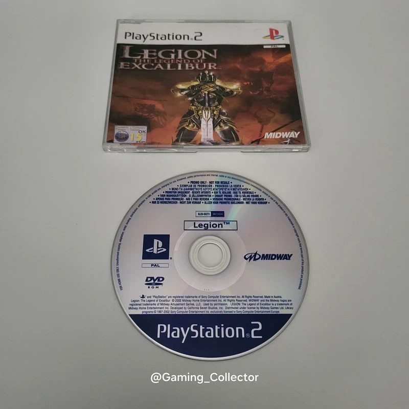 Legion the legend of Excalibur : Jeu Promo Press kit avec jaquette pour Ps2