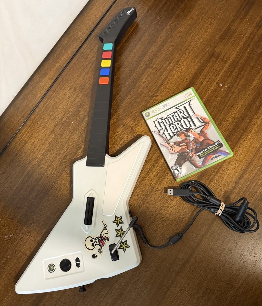 Guitar Hero Xbox 360 X-Plorer Xplorer Wired Controller Guitar With