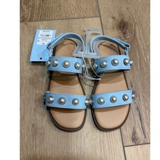 Cat  Jack Toddler Girls Pearl Studded Sandals Light Blue Size 10 NWT