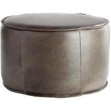 Cyan Design 11448 Lusso 20 inch Grey Pouf