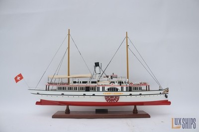 Stadt Luzern Steamship 28  Wooden Model Boat by LuxShips