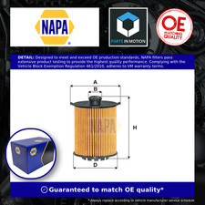 Oil Filter fits VOLVO V60 157, Mk1, Mk2 1.5 2.0 2.0D 2013 on NAPA 31372212 New