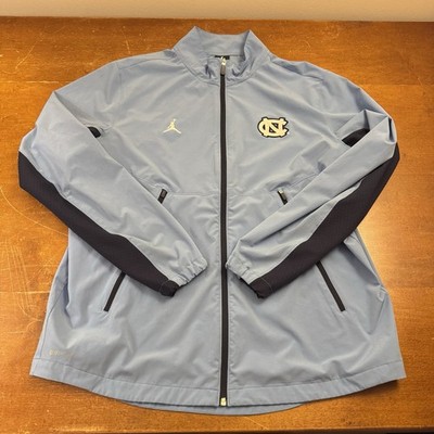North Carolina Tar Heels Jacket Mens Extra Large Blue Windbreaker Dri Fit Nike