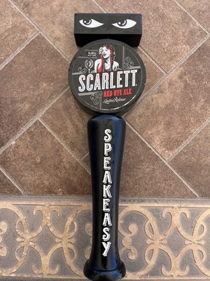 Speakeasy '' Scarlett ''  Red Rye Ale San Francisco  Beer Tap Handle