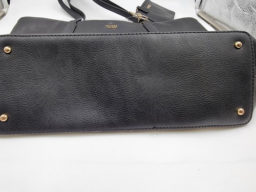 GUESS Rylan Medium Top Zip Tote Bag Women's One Size Black Zip Top Closure - Picture 8 of 24