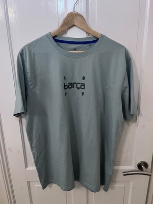FCB Barcelona FC Fan Shirt Herren Fußball Shirt T-Shirt blau grün Gr. XL