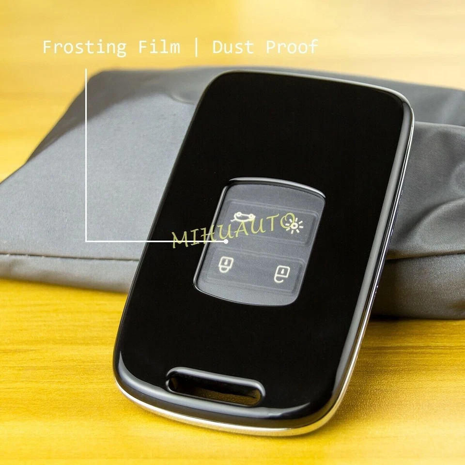 For Renault Kadjar Koleos Espace Megane Talisman Car Key Case Hard Cover Black — 第 3/4 张图片