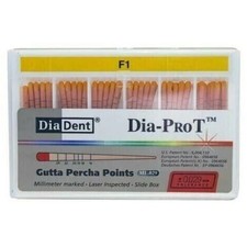 DiaDent Tapered Dia-PRO T Gutta Percha Points ML.029 Size F1 60/Box