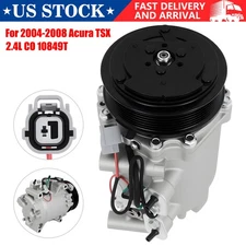 A/C AC Compressor W/ Clutch For 2004-2008 Acura TSX 2.4L CO 10849T 38810RBBA01