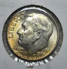 Beautifully Toned 1958 D Roosevelt Silver Dime. Estimated Uncirculated 64. A1360