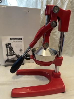 Tramontina Commercial Citrus Press Heavy Duty Manual Juicer Red Open Box