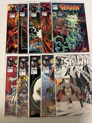 Spawn #10 11 12 13 14 15 16 17 18 19 1992 Image Lot Run Set Mcfarlane VF/NM *S5