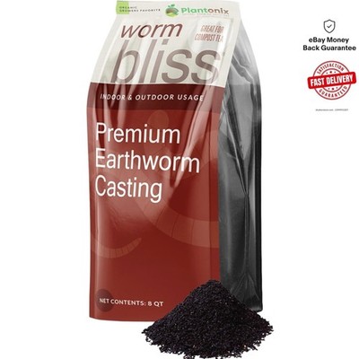 Earthworm Castings 8 Qts - Improve Soil Health with Organic Nutrients for Plants