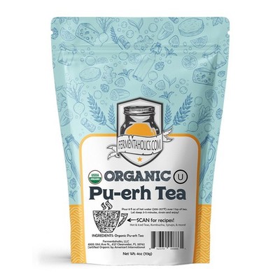 Fermentaholics USDA Certified Organic Loose-Leaf Pu-Erh Tea - 4 oz