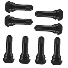 8pcs Tubeless Tire Valve Stems Sturdy Rubber Snap-in Automotive Valve Tr413
