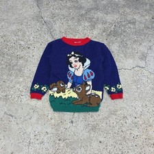 KIDS Vintage Snow White And The Seven Dwarfs Sweater Size Medium 6