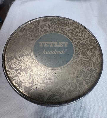 Vintage Tetley Hundreds Tea Bags Tin Advertising Storage Container