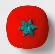 🥥 Room Essentials Shaped Plush Tomato Pillow Tomato Red🆕