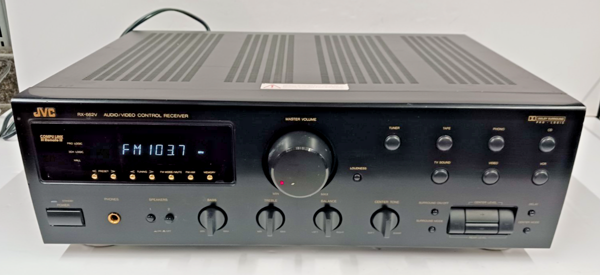 JVC RX-662V Stereo Audio Video Control Receiver 300 Watt Surround