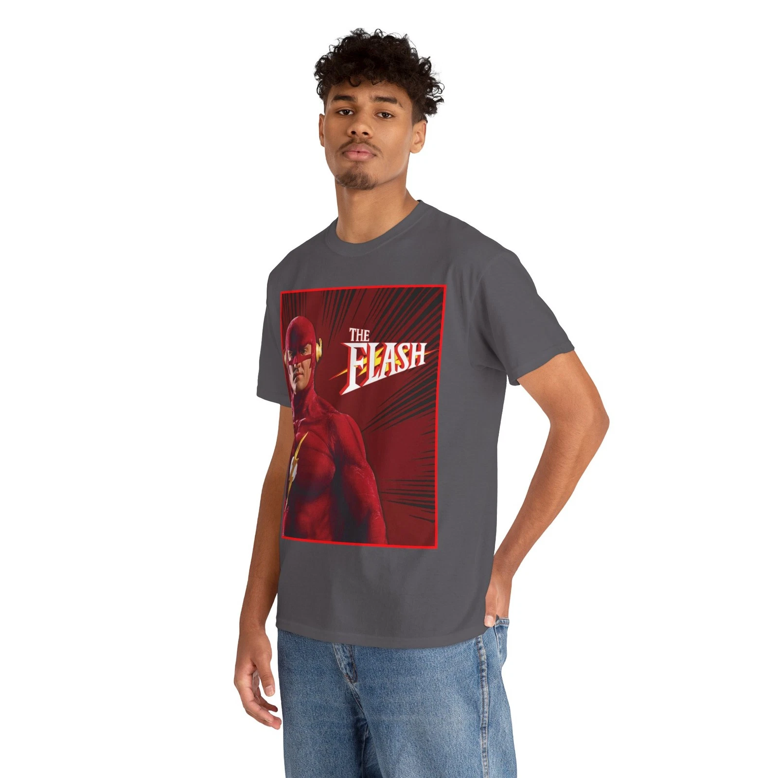 Flash T-Shirt - John Wesley Shipp - DC Comics 1990s TV Series - Barry Allen