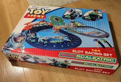 DISNEY PIXAR TOY STORY MICRO SCALEXTRIC 1:64 SLOT RACING SET BOXED