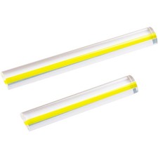 2 Pack 2X Clear Magnifying Ruler for Reading, 6  9 Inch Line Magnifier Bars ...