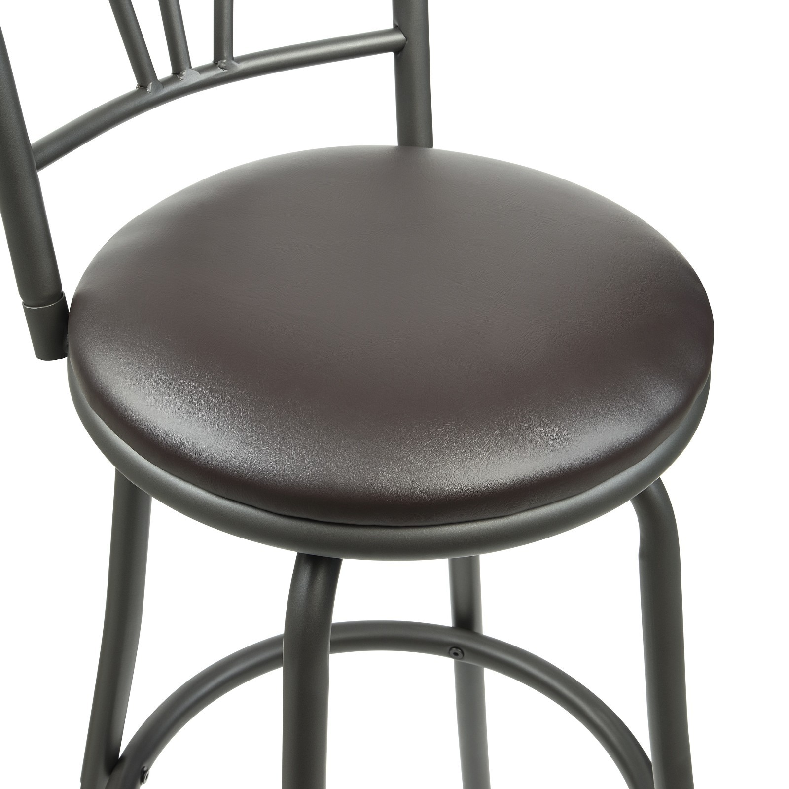 Azalea Park 3- Pack Adjustable Black Metal Swivel Barstool