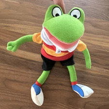 MerryMakers Froggy Plush Doll 11-Inch Froggy Goes to the Library Preowned