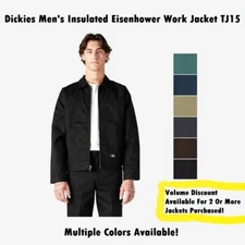 Dickies Men's TJ15 Insulated Lined Quilted Eisenhower Zip Up Work Jacket