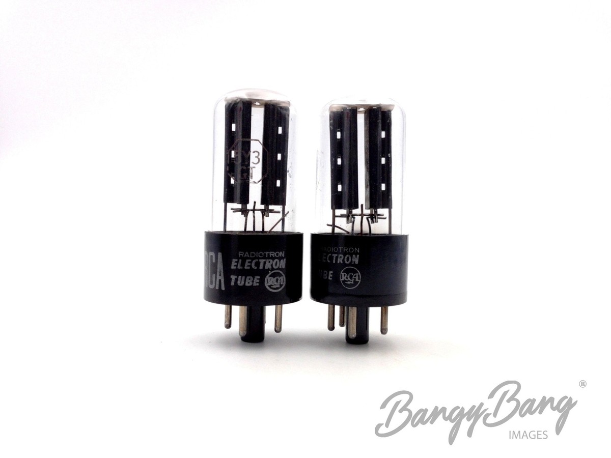 Matched Pair RCA 5Y3/GT Rectifier Guitar HAM Audio Vacuum
