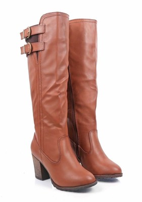 chestnut combat boots