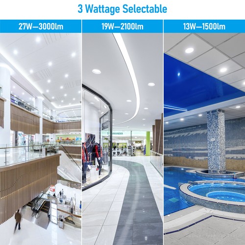 5CCT Commercial 6 Inch LED Recessed Lights, 120V-347V, 0-10V Dimmable - Picture 2 of 9