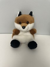 Aurora Palm Pals Small Fox Plush Stuffed Animal Beanbag 5"