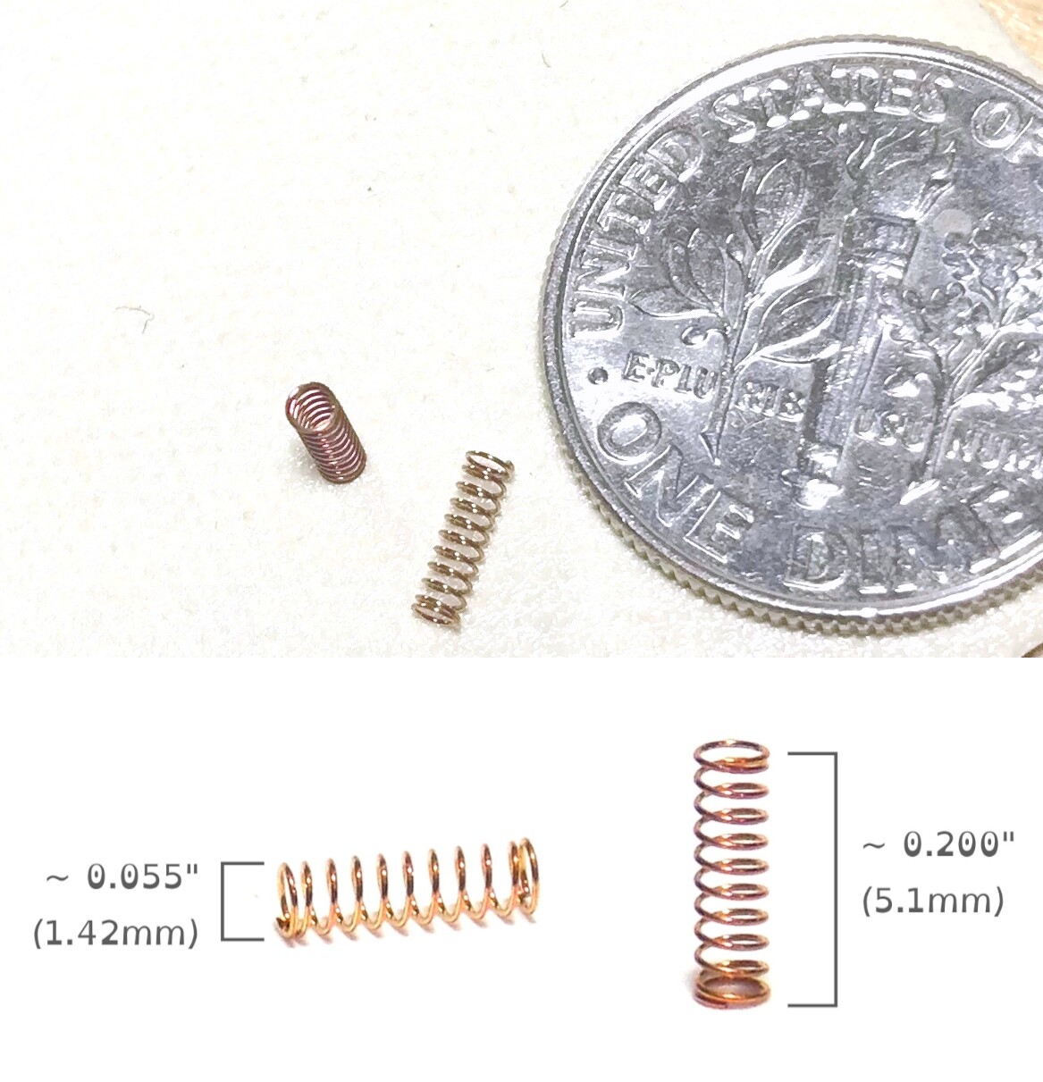 Slot Car Spring Kit 2 Newly Made HO Slot Car TYCO 440-X2 HiTemp Motor Carbon Brush Springs ...