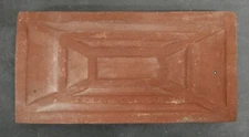 Unglazed AET Vintage Terra Cotta Border Tile American Encaustic