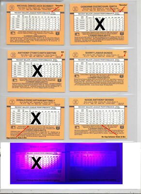 1989 Donruss *Denotes/Inc./No Gap/No Glow 501-660 BC1-26 You Pick Listing 6/18