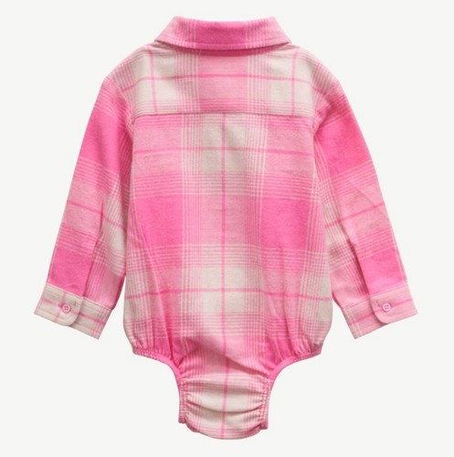 Body bambino esterno in flanella manica lunga con bottoni per neonati 0-3m 3-6m - Foto 8 di 10