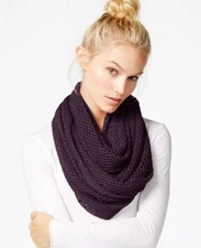 Cejon Women's Infinity Scarf Loop Lightweight Fishnet Black Metallic Shimmer