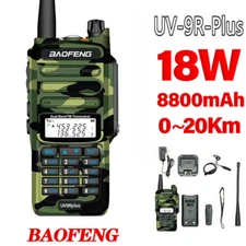BAOFENG UV-9R PLUS VHF UHF DUAL BAND TWO WAY HAM RADIO TRANSCEIVER WALKIE TALKIE