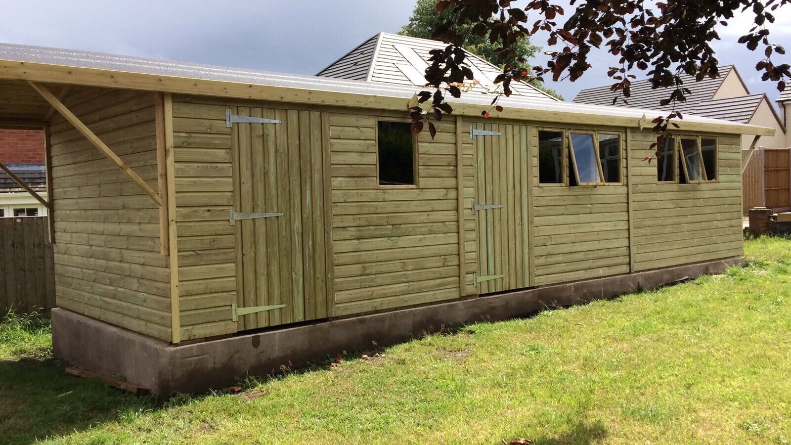 summerhouse wooden garden large workshop shed garage