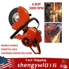 2-stroke Gas Demolition Saw Concrete Cutter Metal Concrete Cut Off Saw &Blade 